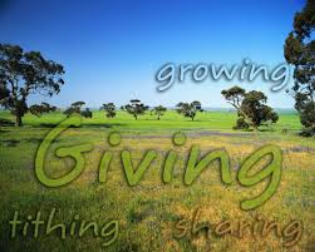 Growing Giving tithe & offering